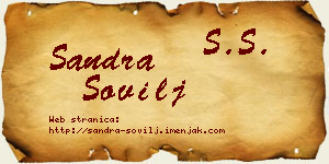 Sandra Sovilj vizit kartica